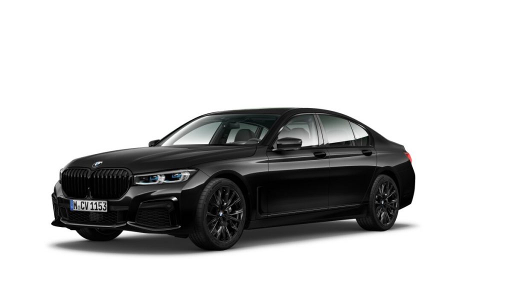 BMW 7er Leasing Frontansicht all black