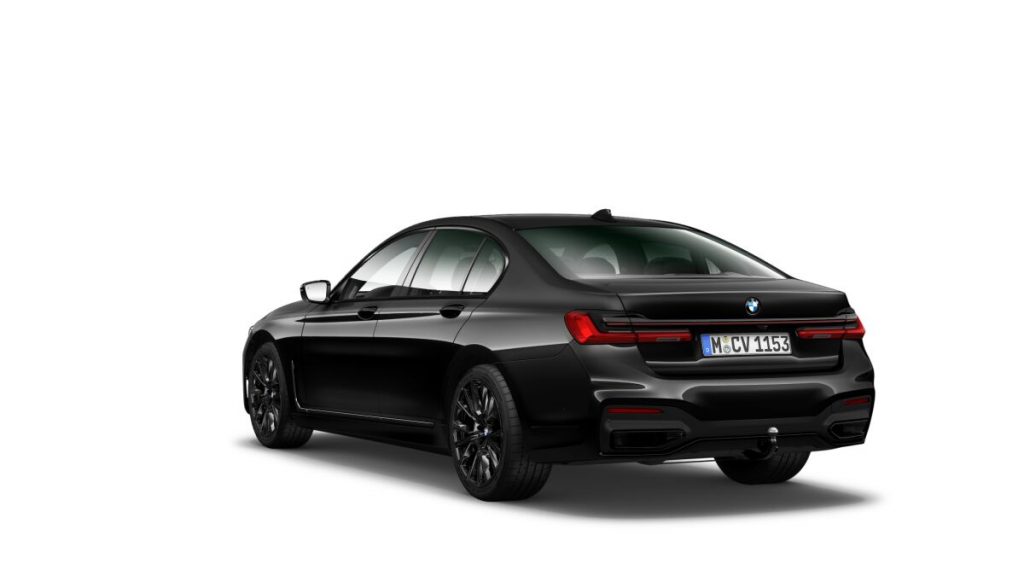 BMW 7er Leasing Heckansicht All black